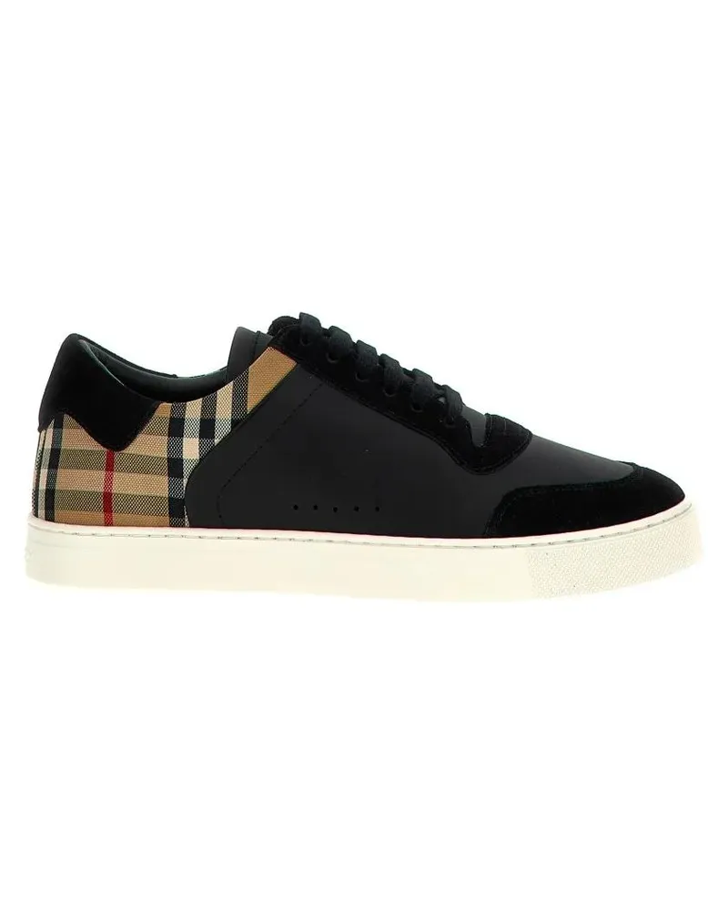 Burberry Low-Top Sneaker Check Insert Sneakers schwarz Schwarz