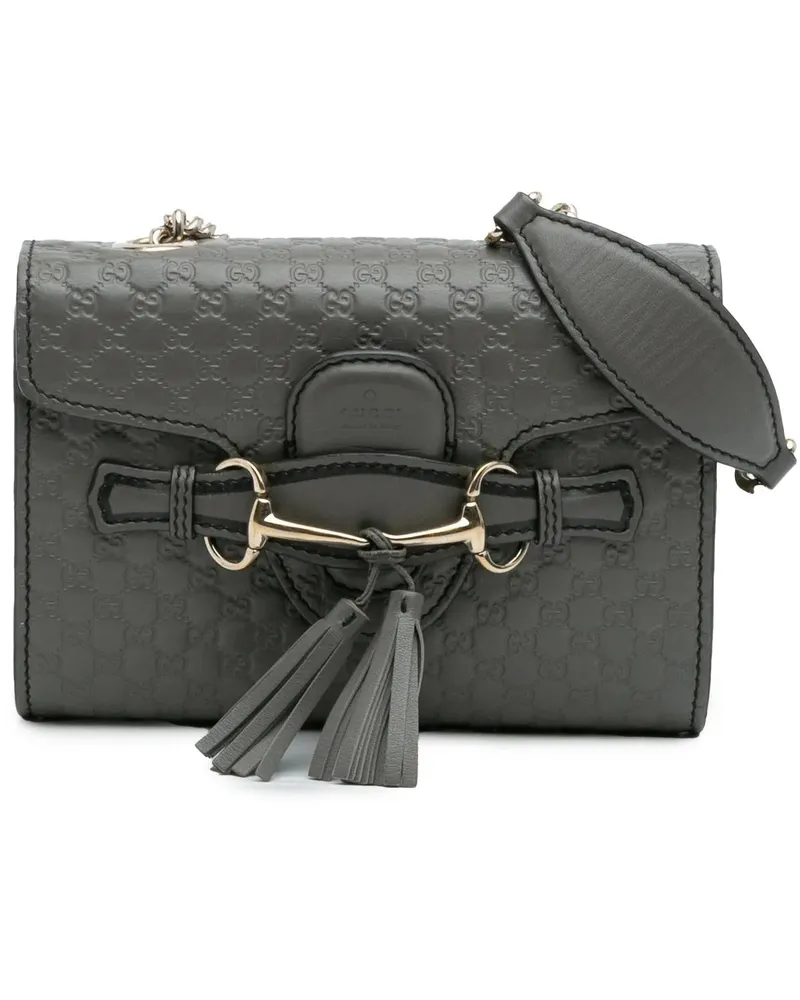 Gucci Hobo Bags Mini Microssima Emily Crossbody grau Grau