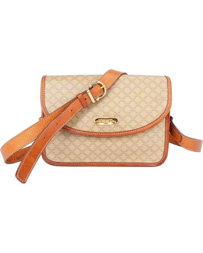 Celine Crossbody Bags  Maccadam Monogram Crossbody Bag bunt Bunt