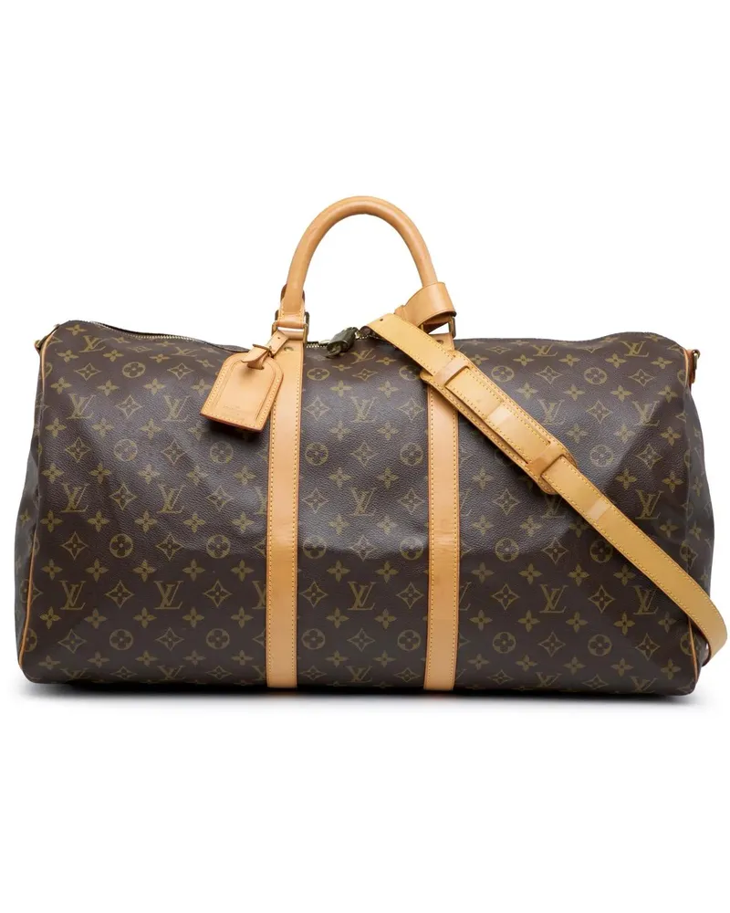 Louis Vuitton Weekender Monogram Keepall Bandouliere 55 braun Braun