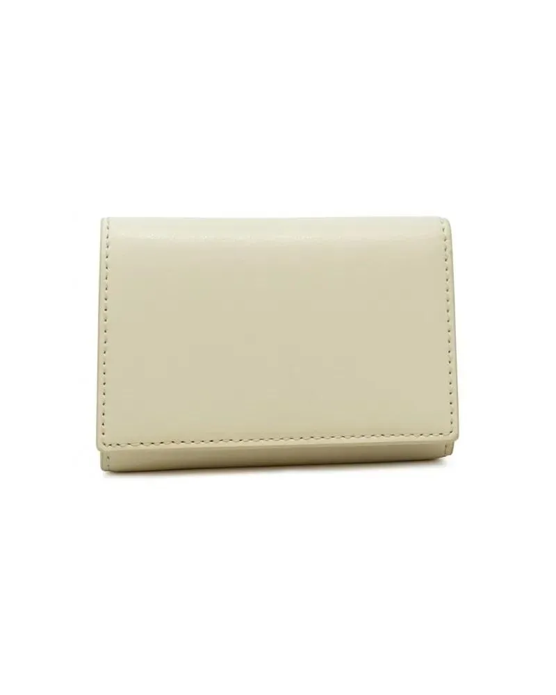 Marc Jacobs Portemonnaie White Leather The Trifold Wallet weiß Weiß