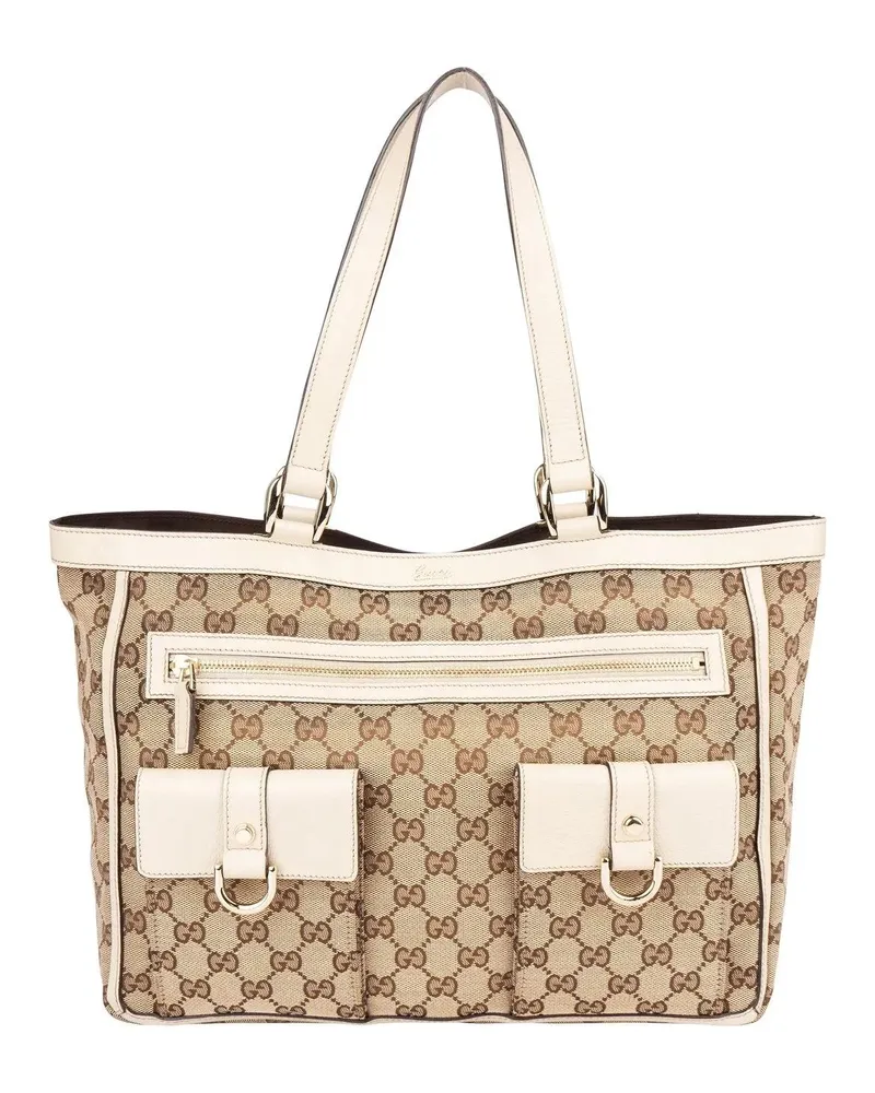 Gucci Crossbody Bags  GG Monogram Abbey Double Pocket Handbag bunt Bunt