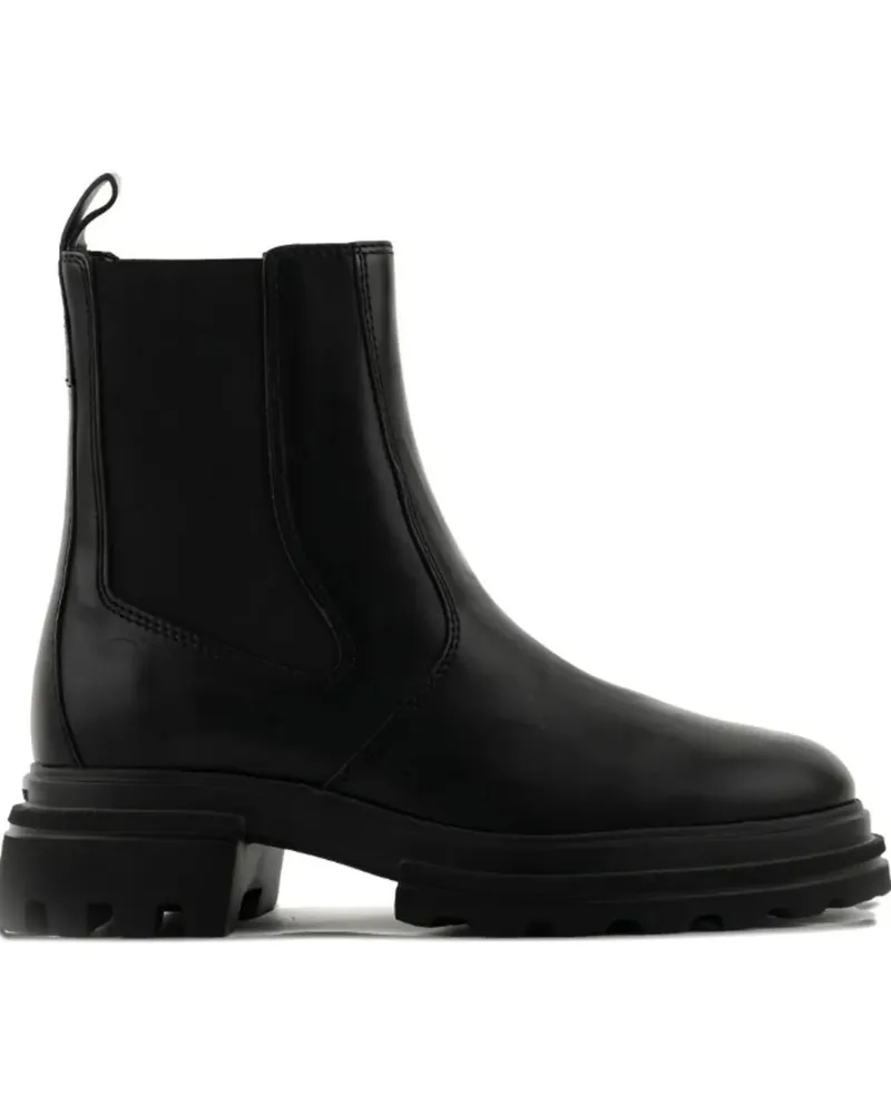 Hogan Stiefel Boots Black schwarz Schwarz