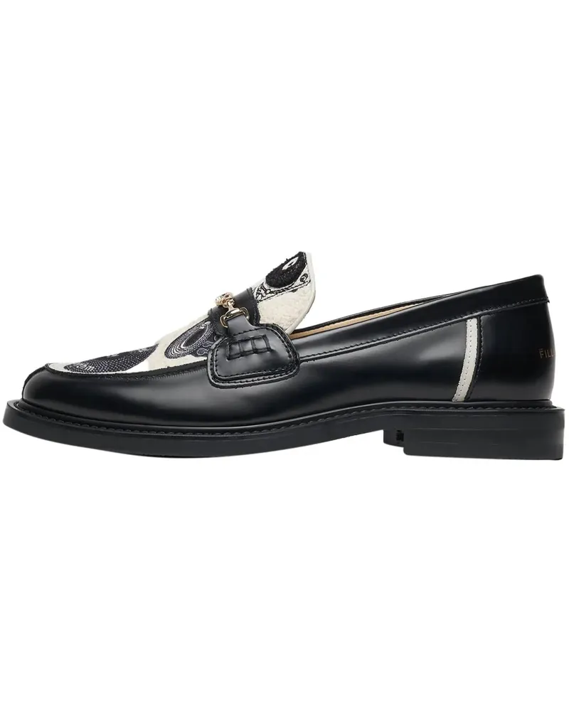Filling Pieces Loafer Loafer Vinyl Black schwarz Schwarz