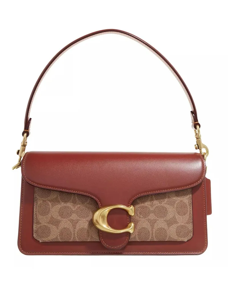 Coach Crossbody Bags Coated Canvas Signature Tabby Shoulder Bag 26 Refr braun Braun