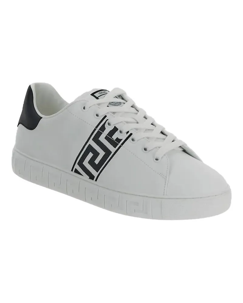 Versace Low-Top Sneaker 'Greca' Embroidered Sneakers – White weiß Weiß