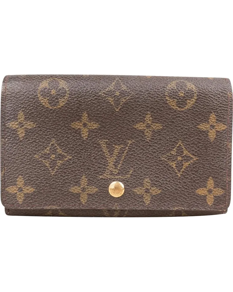 Louis Vuitton Portemonnaie  Canvas Monogram Tresor Wallet braun Braun
