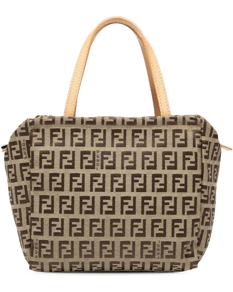Fendi Crossbody Bags Zucchino Canvas Handbag braun Braun