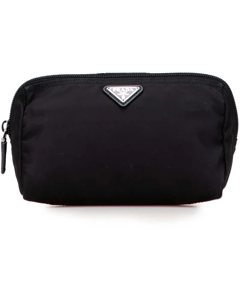 Prada Kosmetiktaschen Tessuto Cosmetic Pouch schwarz Schwarz