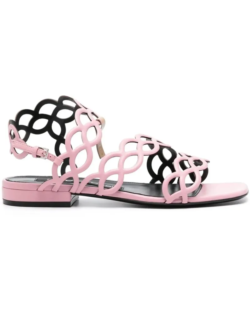 Sergio Rossi Sandalen Sandals Light Pink rosa Gold