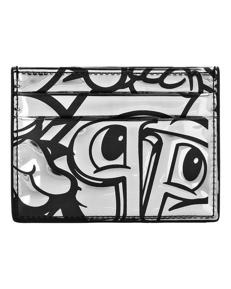 Philipp Plein Portemonnaies Kartenetui Smile silberfarben 