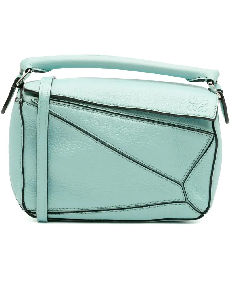 Loewe Hobo Bags Mini Calfskin Puzzle Satchel blau Blau