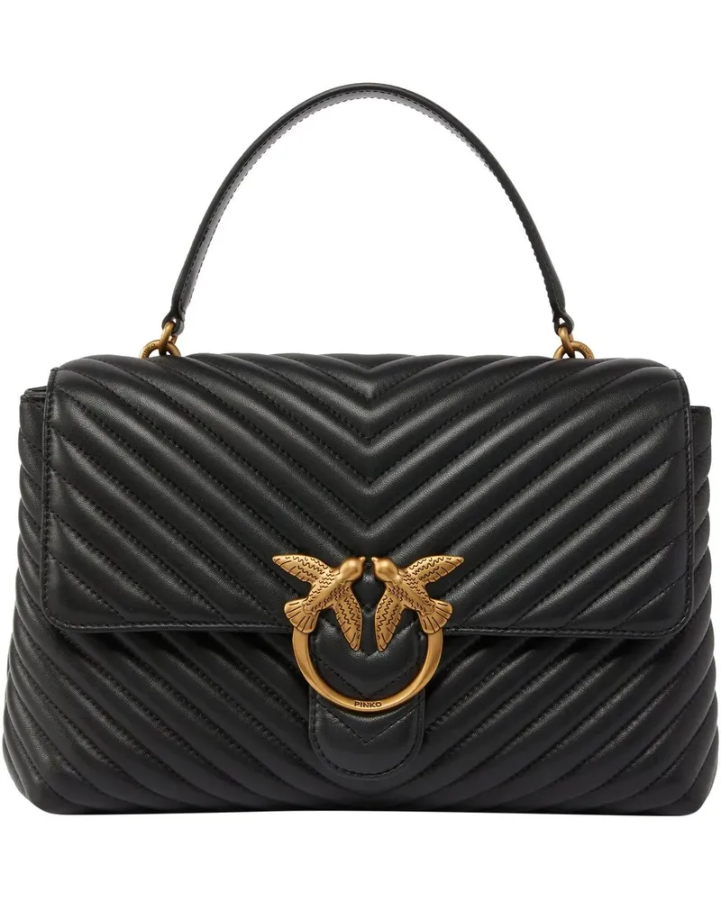 Pinko Hobo Bags Classic Love Big Bag schwarz Schwarz