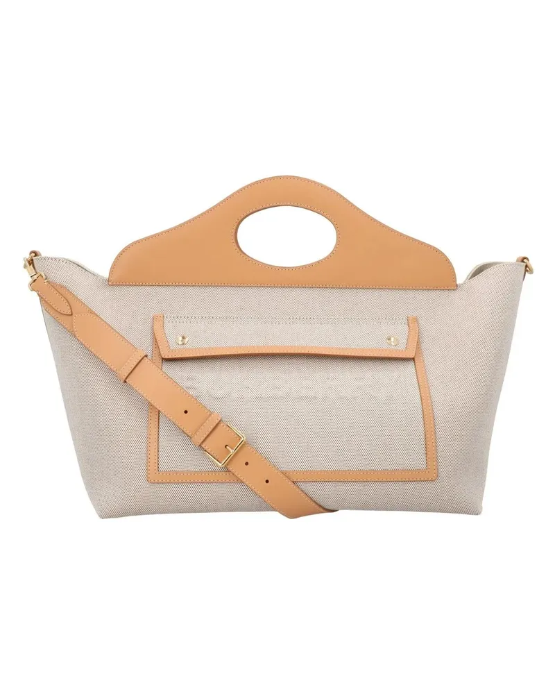 Burberry Shopper & Totes Soft Pocket Medium Tote Bag grau Grau