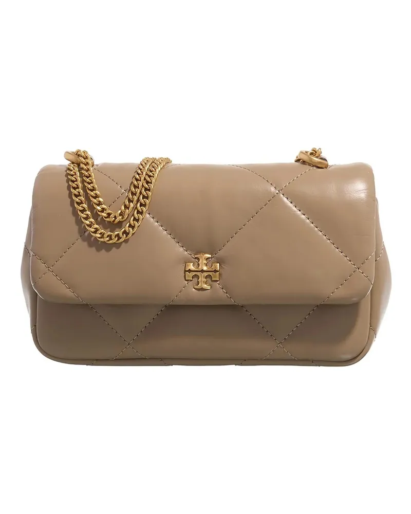 Tory Burch Crossbody Bags Kira Diamond Quilt Mini Flap Bag taupe Taupe