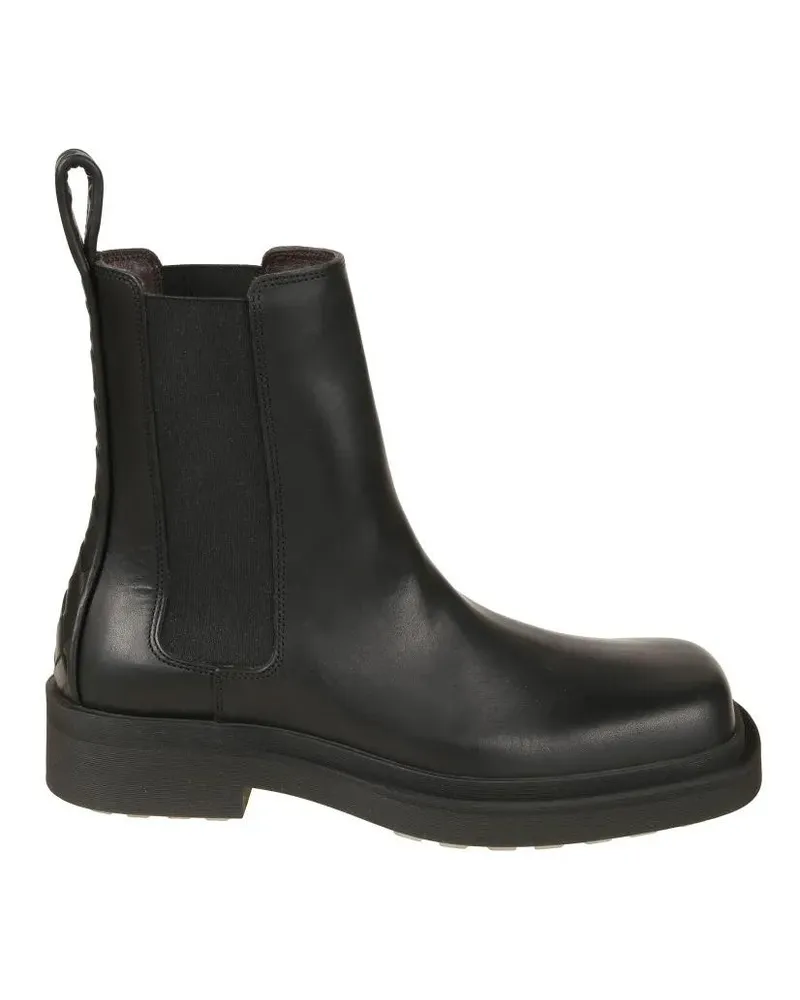 Bottega Veneta Stiefel Minimalist Black Boots With Classic Silhouette schwarz Schwarz