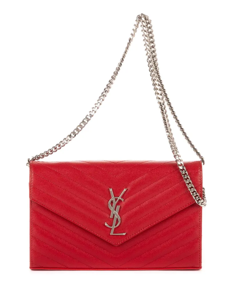 Saint Laurent Crossbody Bags Wallet on Chain rot Rot