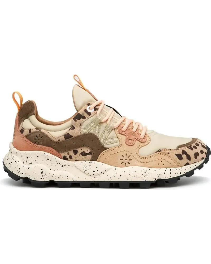 Flower MOUNTAIN Low-Top Sneaker Sole Sneakers With Leopard Print braun Braun