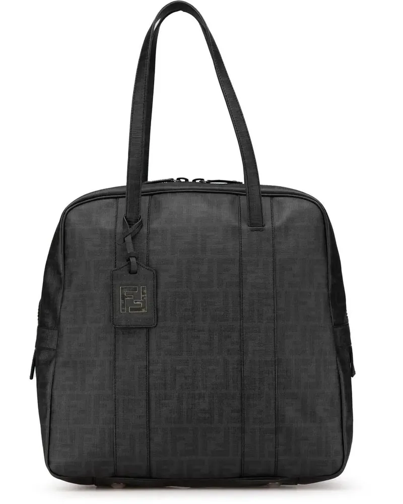 Fendi Crossbody Bags 2010-2024 Zucca Coated Canvas Handbag grau Grau