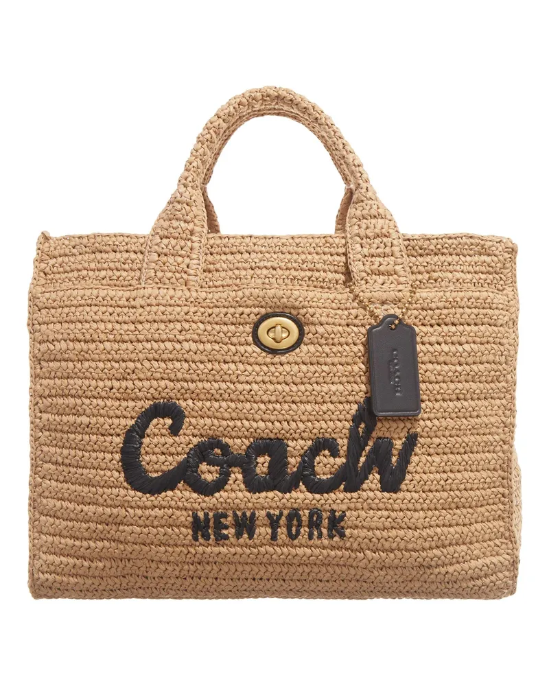 Coach Shopper & Totes Straw Cargo Tote beige Beige