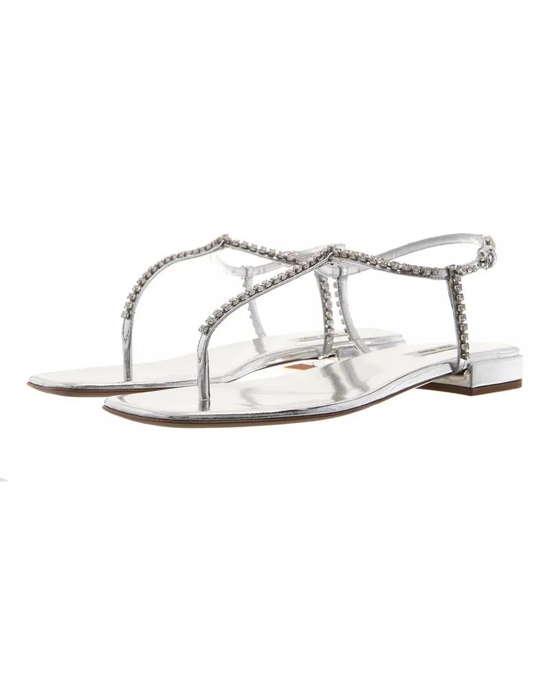 Miu Miu Sandalen Woman Sandal silberfarben 