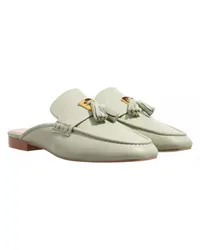 Coccinelle Slipper & Pantoletten Loafer Open Back Smooth Leather Grün