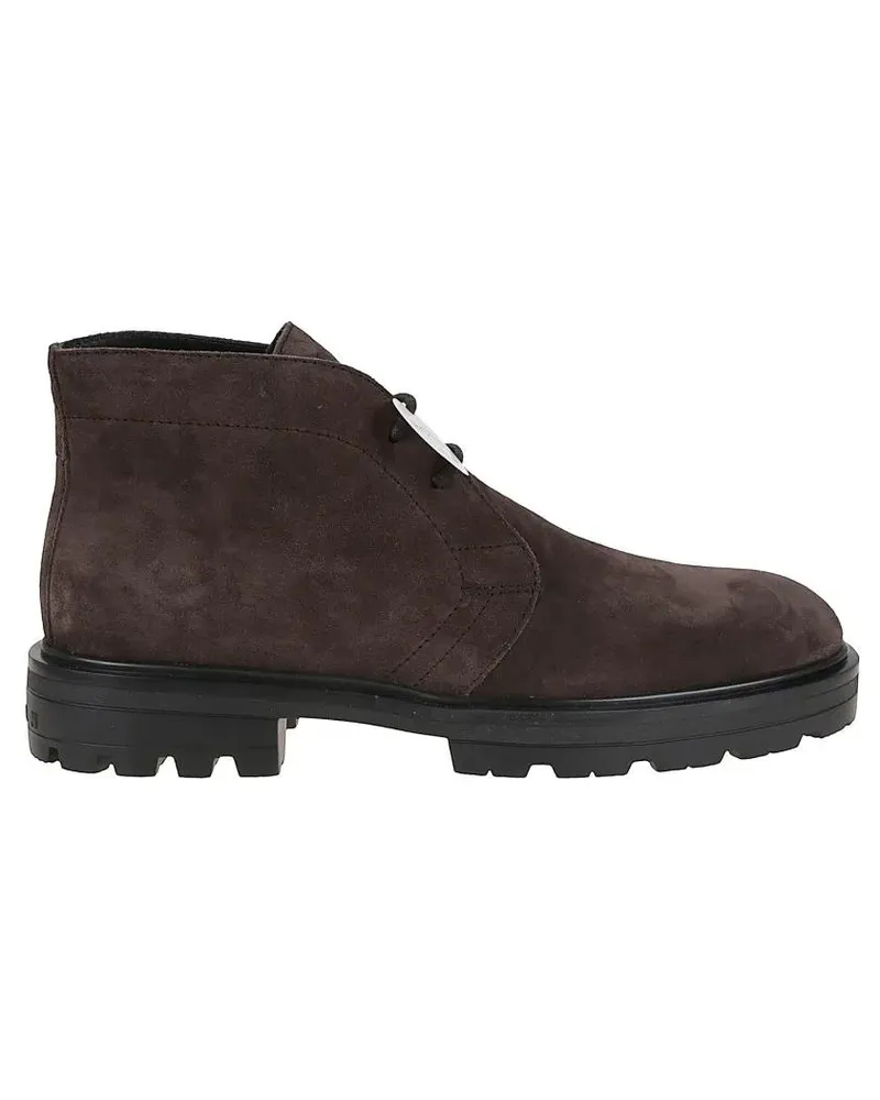 Hogan Stiefel Calfskin Leather Ankle Boots braun Braun