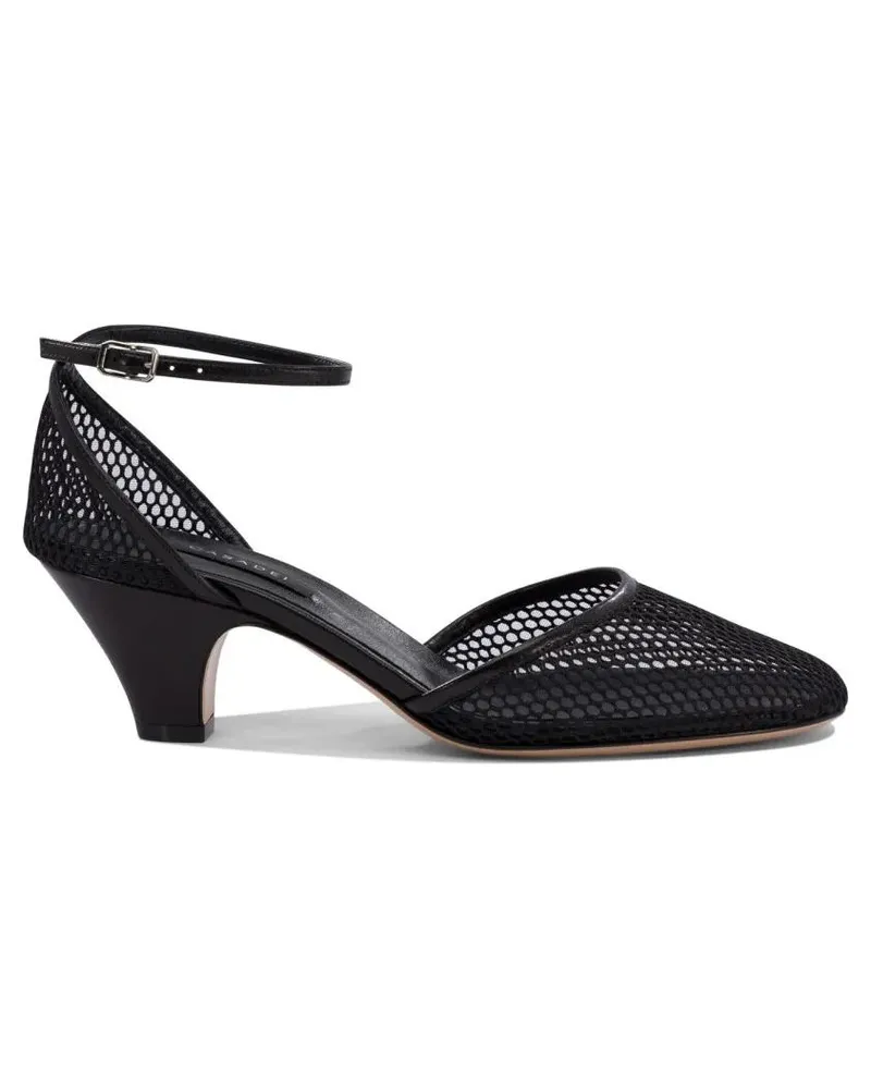 Casadei Sandalen Mesh Design Sandals With Pointed Toe schwarz Schwarz
