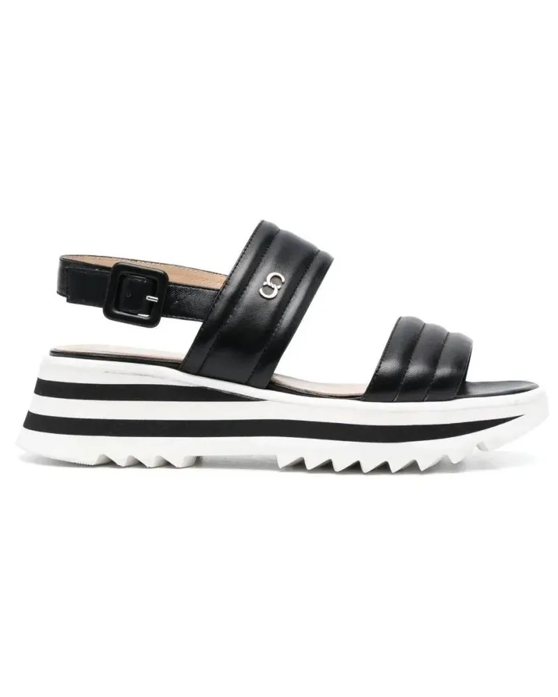 Casadei Sandalen Wedge Sandals schwarz Schwarz