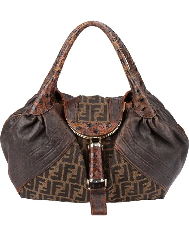 Fendi Crossbody Bags  FF Monogram Spy Handbag braun Braun