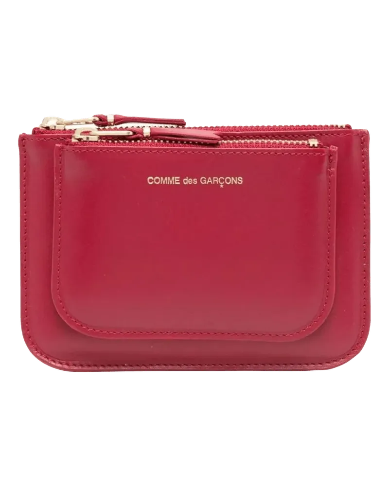 Comme des Garçons Portemonnaies Portemonnaie mit Logo rot Rot