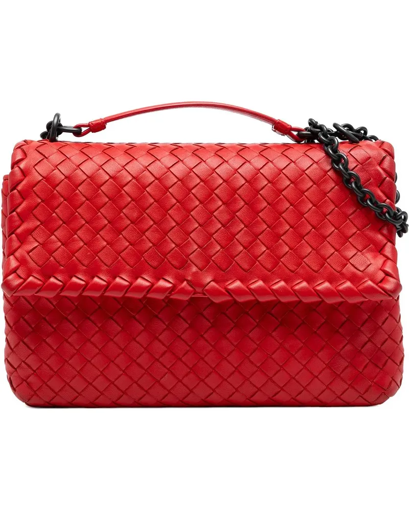 Bottega Veneta Hobo Bags Small Nappa Intrecciato Olimpia Shoulder Bag rot Rot