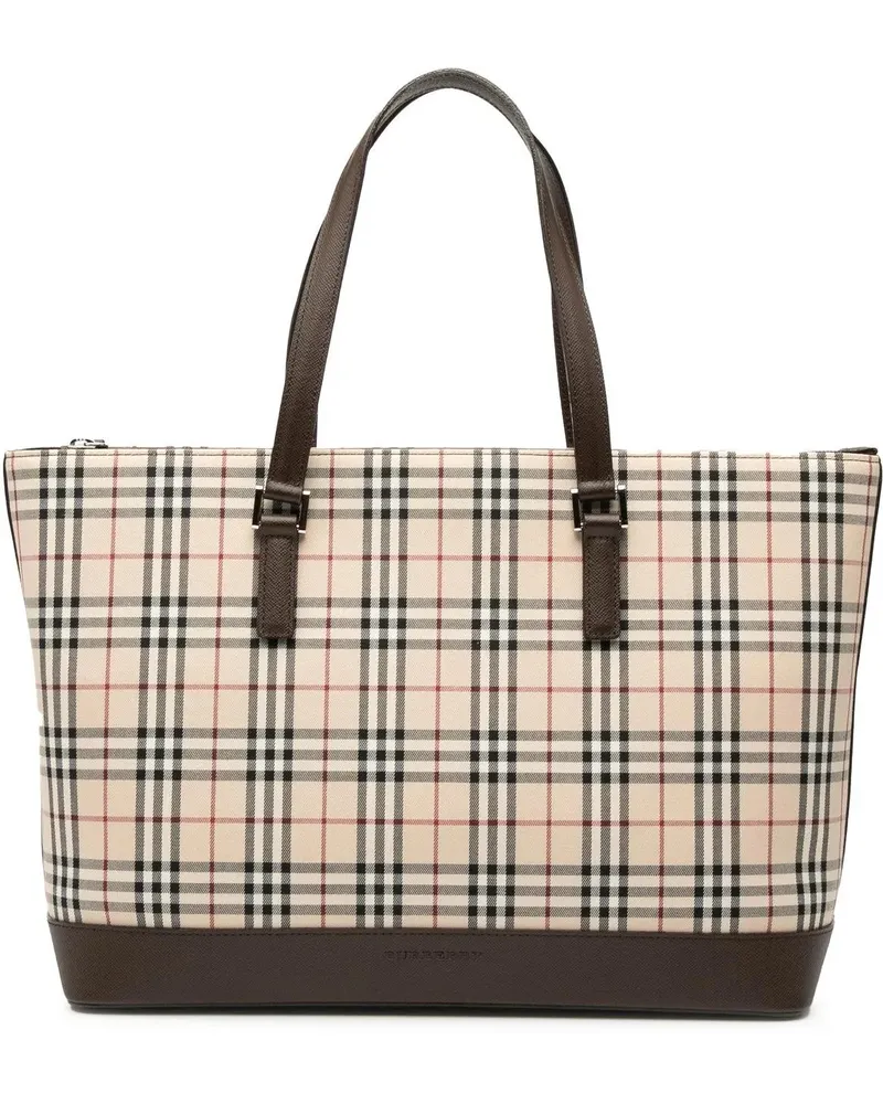 Burberry Shopper House Check Canvas Tote braun Braun