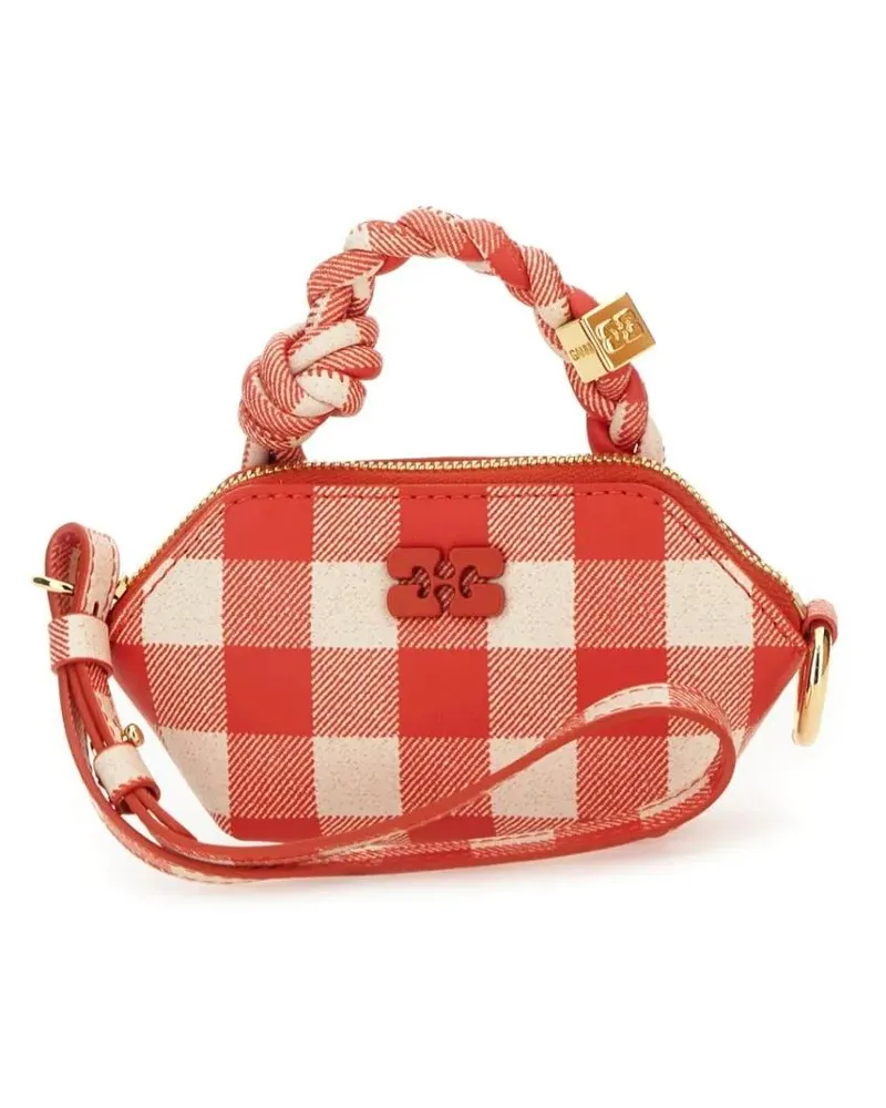 Ganni Hobo Bags Bou Nano "Vichy" Bag rot Rot