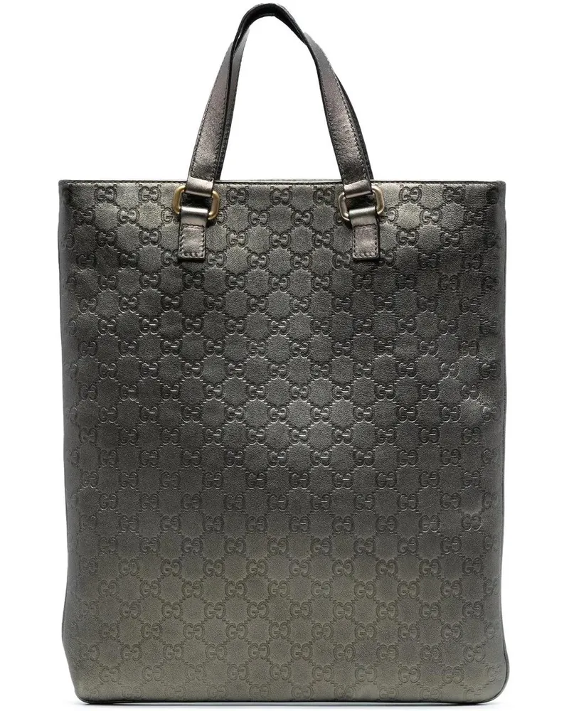 Gucci Shopper Metallic ssima Tote braun Braun