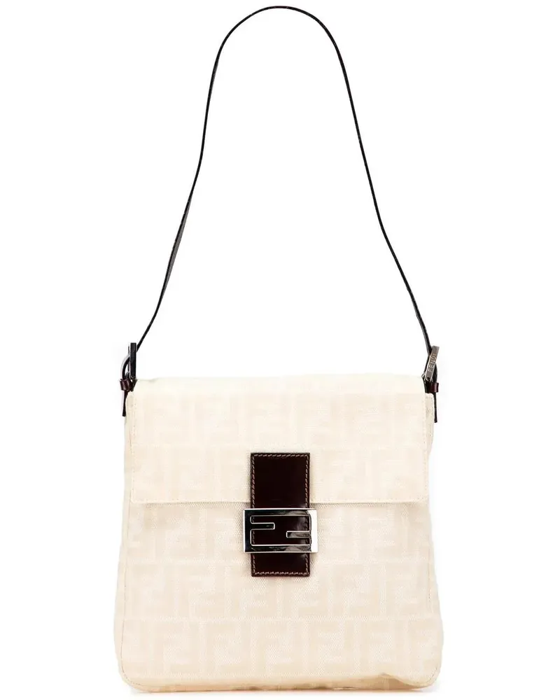 Fendi Hobo Bags Zucca Canvas Shoulder Bag braun Braun
