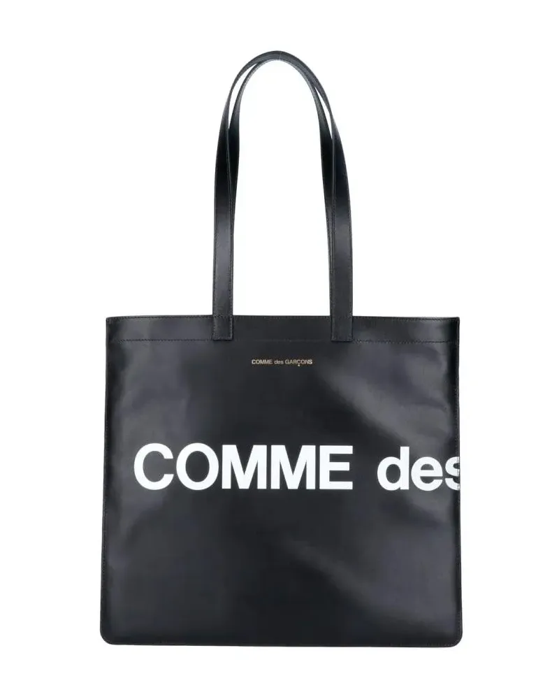 Comme des Garçons Shopper & Totes Tote Logo Bag – Black schwarz Schwarz