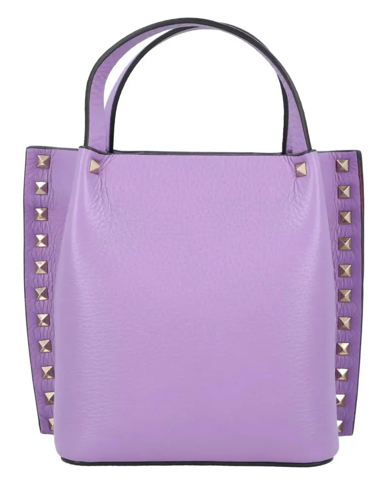 Valentino Garavani Shopper & Totes Rockstud-Embellished Tote Bag Purple lila Lila