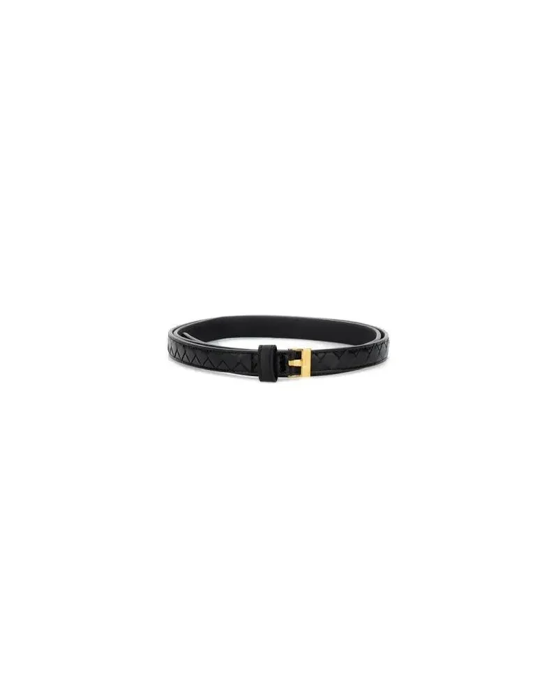 Bottega Veneta Gürtel Thin Watch Belt schwarz Schwarz
