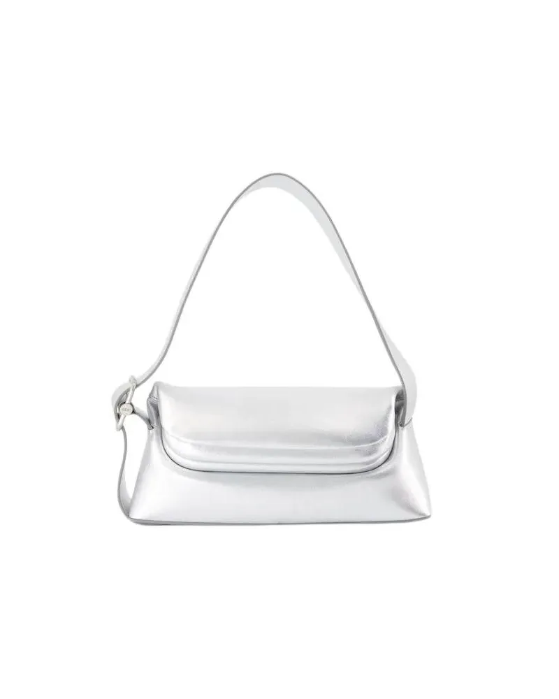 OSOI Hobo Bags Folder Brot Shoulder Bag - Leather - Silver silberfarben 