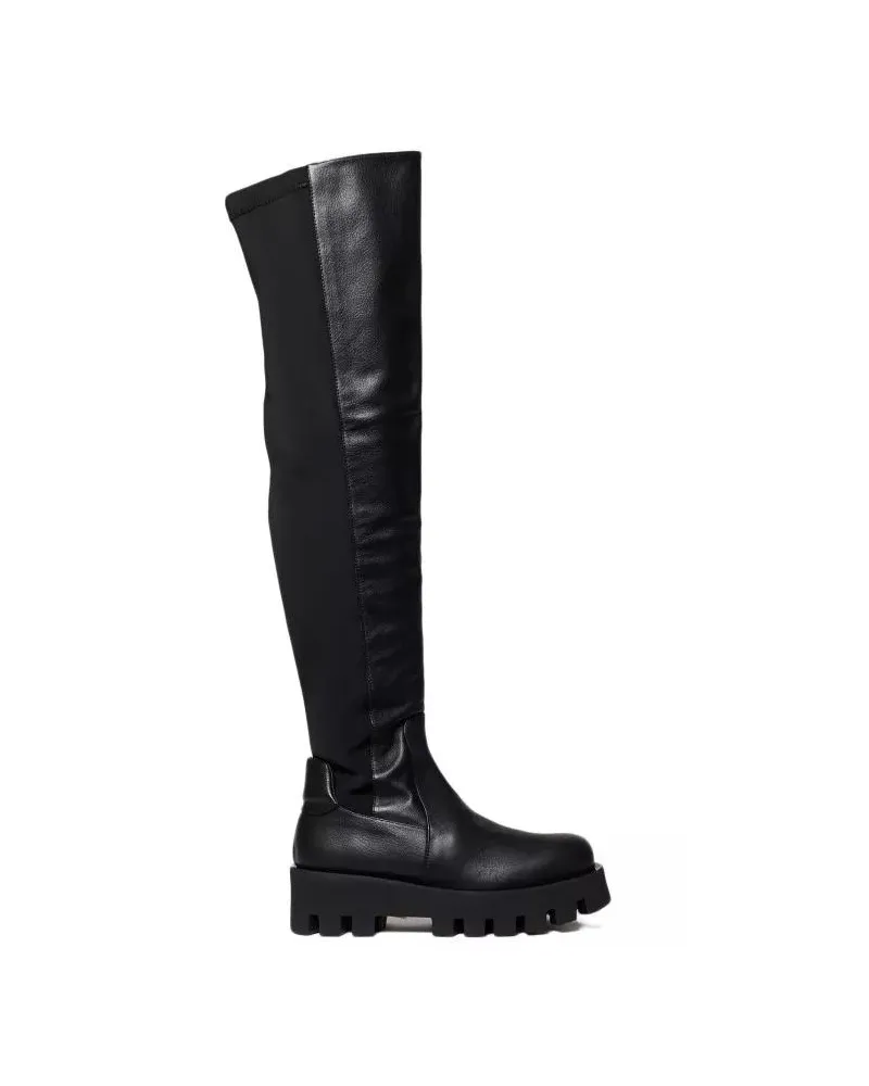 Paloma Barceló Stiefel Knee-High Boots In Black Nappa Leather schwarz Schwarz