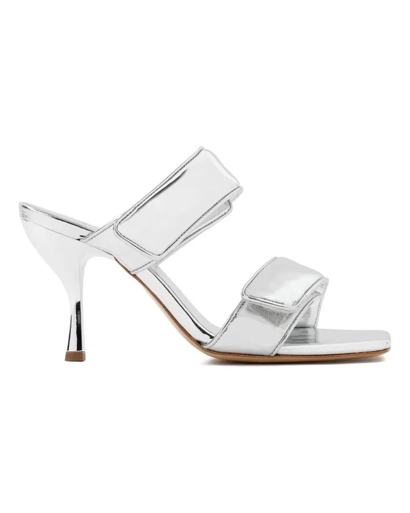 Gia Borghini Sandalen Metallic Leather Perni Sandals gunmetal Gunmetal