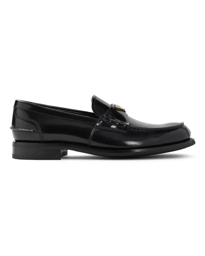Prada Loafer Classic Black Loafers In 100% Brushed Calf Leather schwarz Schwarz