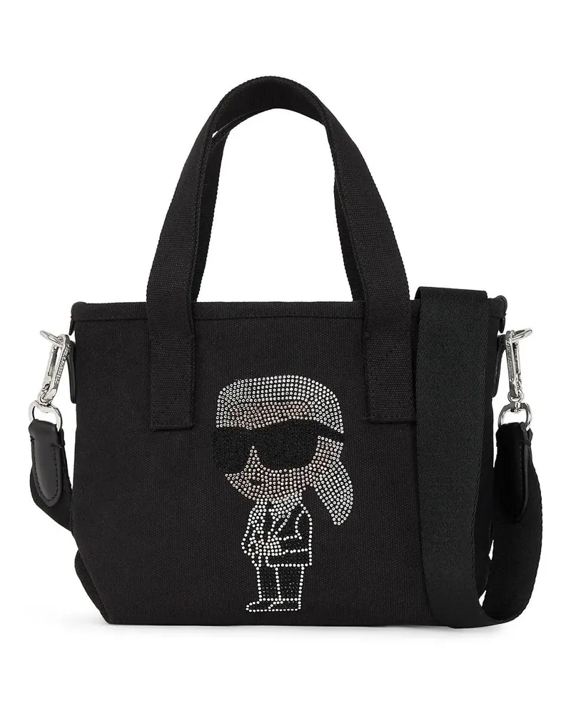 Karl Lagerfeld Shopper IKON KARL KLEINER SHOPPER MIT STRASS schwarz Schwarz