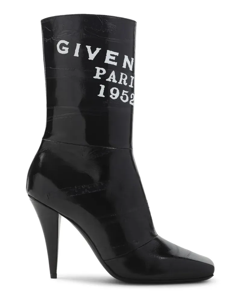 Givenchy Stiefel Black Calf Leather Heel 95 Mm Ankle Boots schwarz Schwarz
