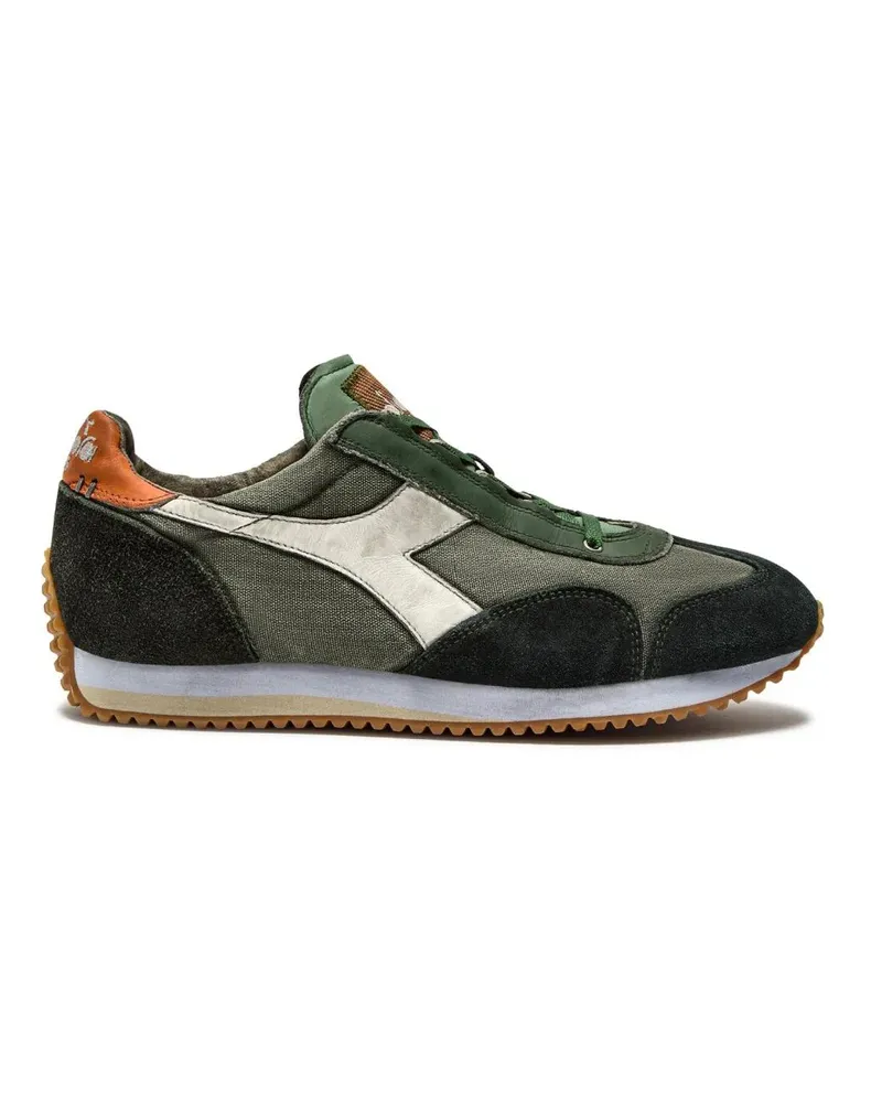 Diadora Low-Top Sneaker Green And Canvas Stonewash Equipe Sneakers grün Grün