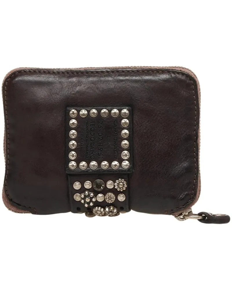 Campomaggi Portemonnaie Leather wallet with stud detail braun Braun