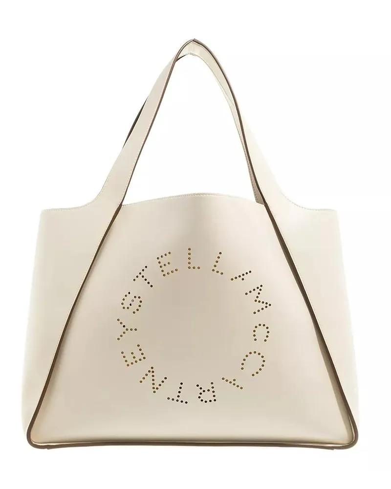 Stella McCartney Tote Logo Tote Bag Leather Creme