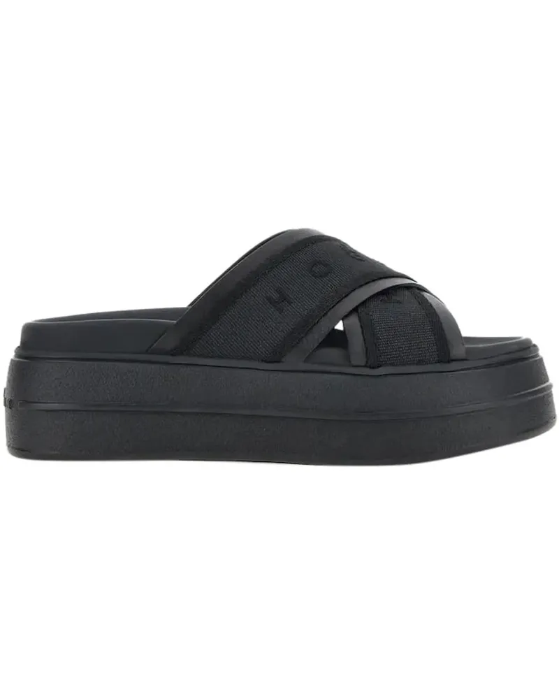 Hogan Sandalen Sandals Black schwarz Schwarz