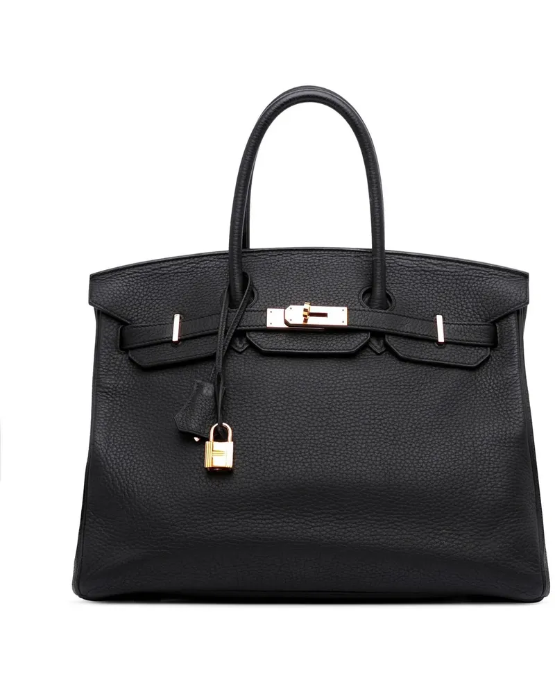 Hermès Crossbody Bags 2013 Togo Birkin Retourne 35 schwarz Schwarz
